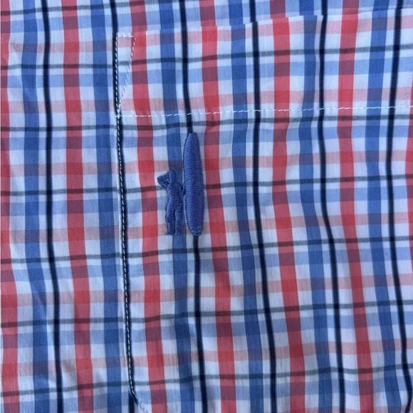 johnnie-O Red and Blue Checkered Shirt - Picture 4 of 5